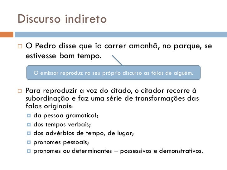 Qual Das Opções Abaixo é Um Exemplo De Discurso Linguístico