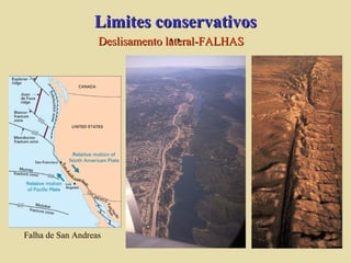 Falha de San Andreas `` Limites conservativos Deslisamento lateral-FALHAS 