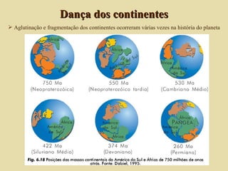 Aglutinação e fragmentação dos continentes ocorreram várias vezes na história do planeta Dança dos continentes 