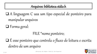 entendendo o arquivo Images High Quality Grahic Estrutura de Dados Aula revisão (Trabalhando com Arquivos) | PPTX