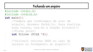 entendendo o arquivo Images High Quality Grahic Estrutura de Dados Aula revisão (Trabalhando com Arquivos) | PPTX