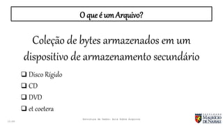 entendendo o arquivo Images High Quality Grahic Estrutura de Dados Aula revisão (Trabalhando com Arquivos) | PPTX