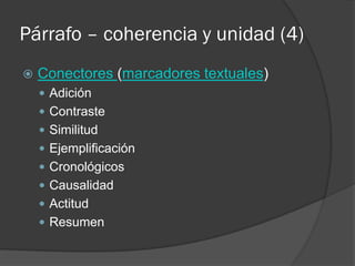 Estructura del párrafo
Ingeniería Administrativa – Pertinencia
Visión 2019
Plan Nacional de Desarrollo
2010-2014
Conclusión
Plan Decenal de
Educación 2006-2015 Proyecto de Ciudad
Fines y Calidad de la
Educación en el siglo XXI
Ruta N
 