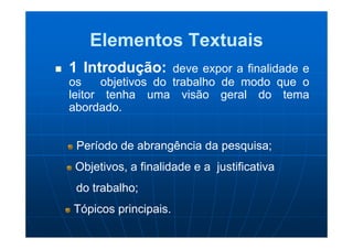 Estrutura de trabalho científico | PDF