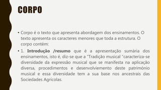 Estrutura dos textos didácticos | PPTX