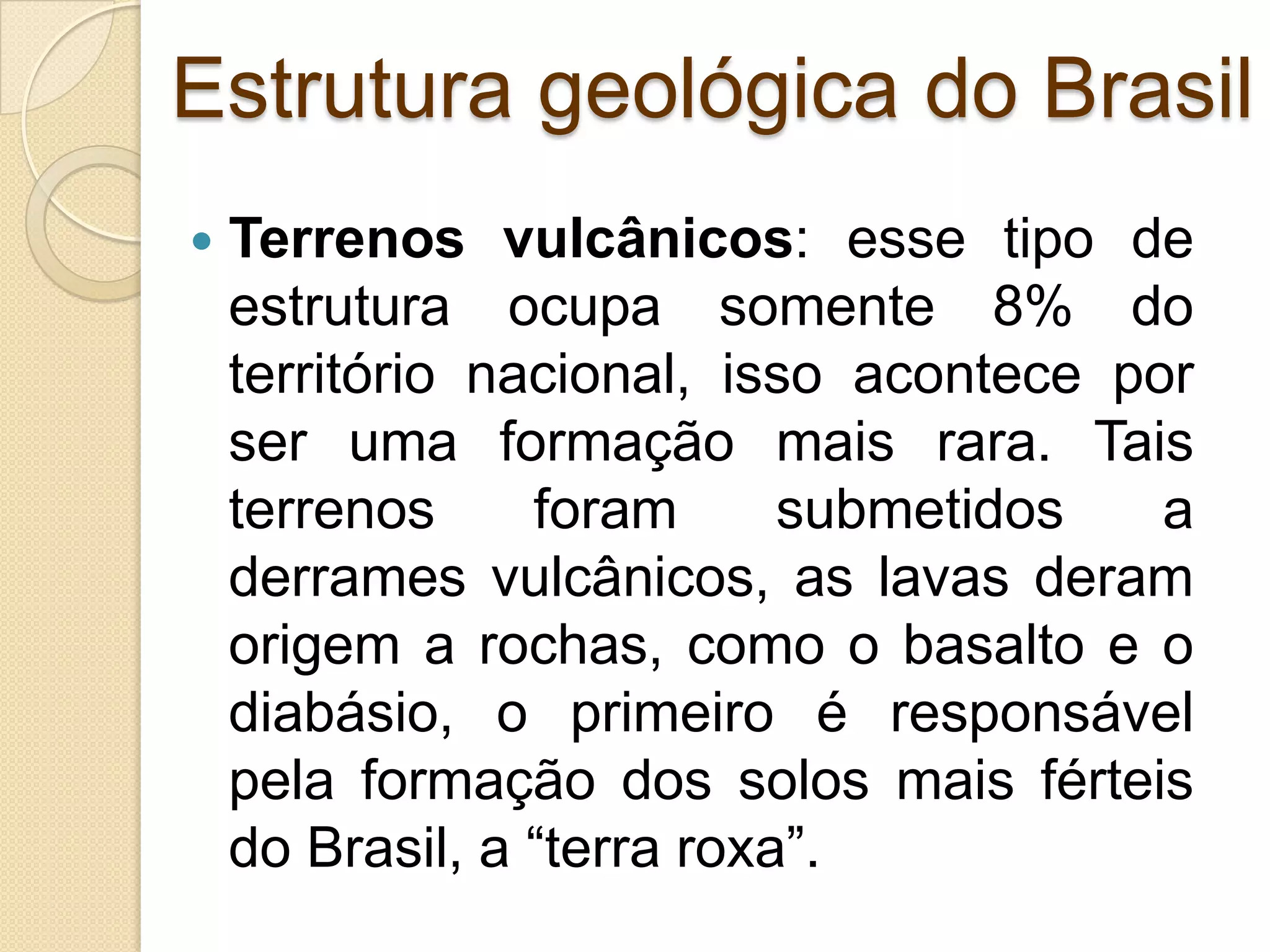 Estrutura Geológica do Brasil | PPTX