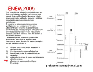 ENEM 2005




            prof.ademiraquino@gmail.com
 