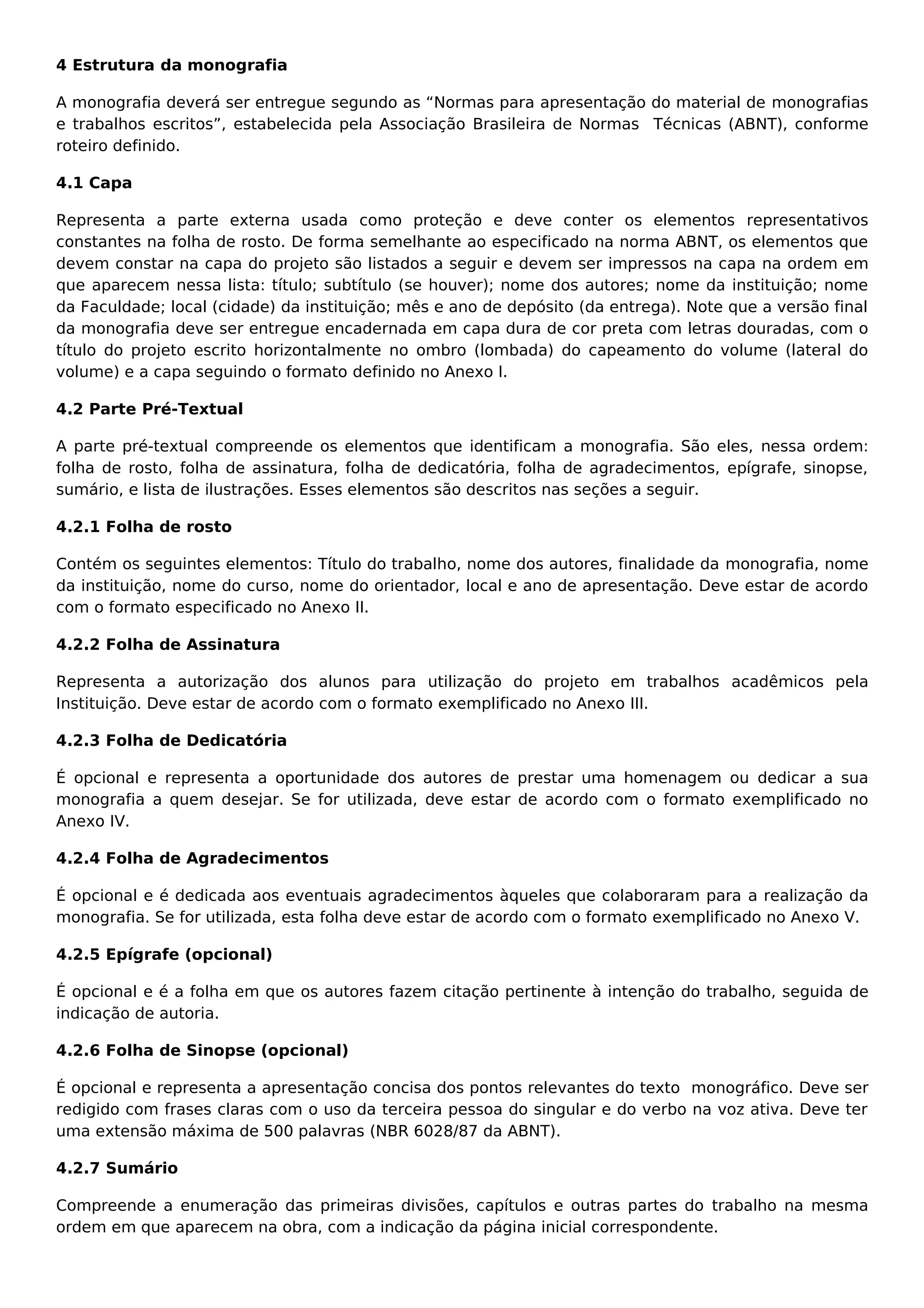 Estrutura monografia | PDF