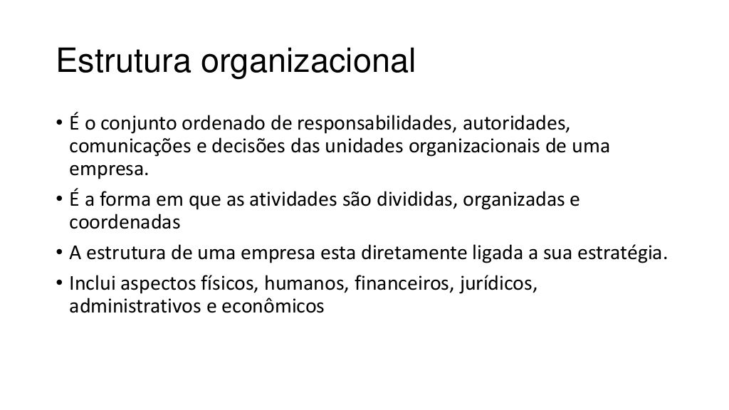 Estrutura organizacional conceito linear