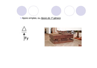 Apoio simples, ou Apoio do 1º gênero
 