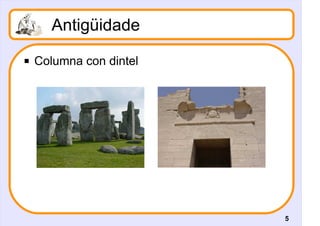 Antigüidade
   Columna con dintel




                         5
 