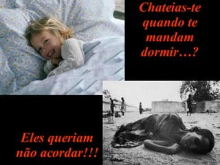 Chateias-te quando te mandam dormir…? Eles queriam não acordar!!! 