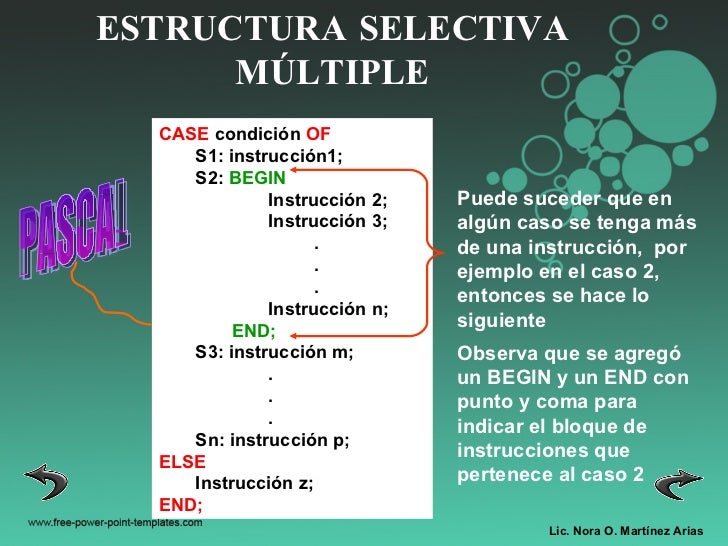 Estructura selectiva multiple