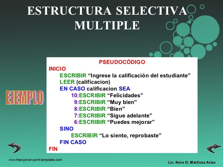 Estructura selectiva multiple