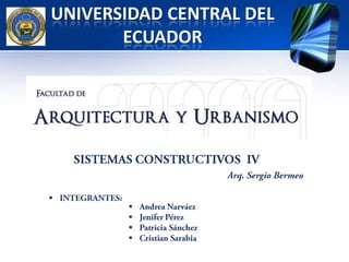 UNIVERSIDAD CENTRAL DEL
ECUADOR








 