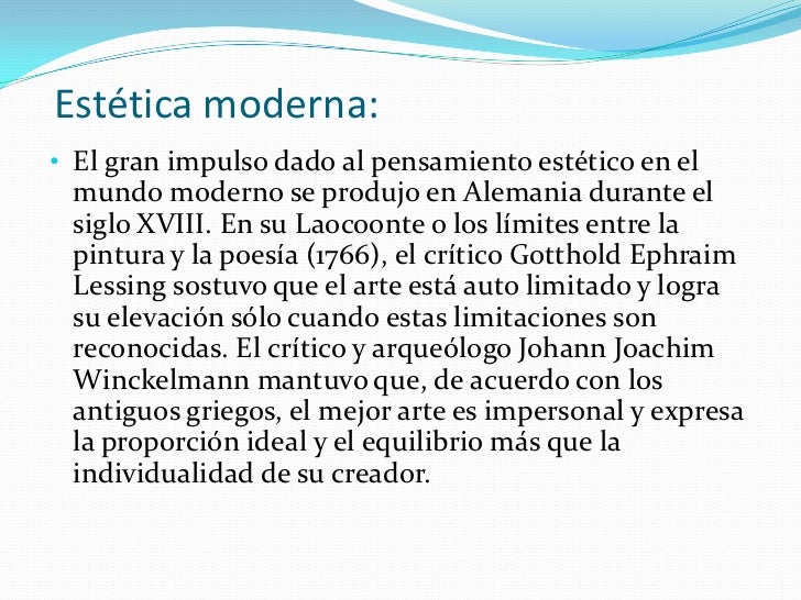 Estética, belleza y arte