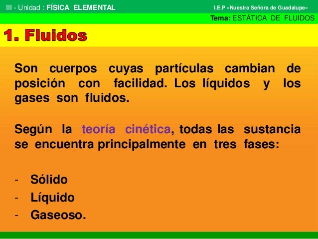Estatica de Fluidos