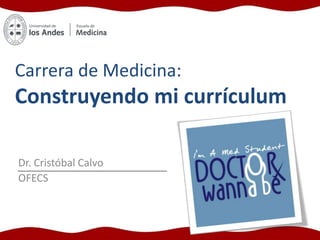 Carrera de Medicina:
Construyendo mi currículum

Dr. Cristóbal Calvo
OFECS
 