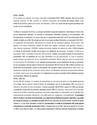 procesador 80486 | DOCX