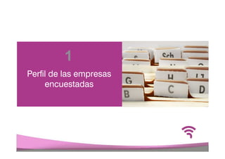 1
Perfil de las empresas
     encuestadas
 