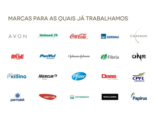 MARCAS PARA AS QUAIS JÁ TRABALHAMOS
 