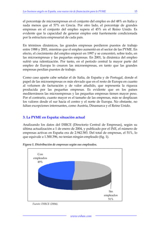 Los business angels en España, una nueva vía de financiación para la PYME 15
www.esban.com
el porcentaje de microempresas ...