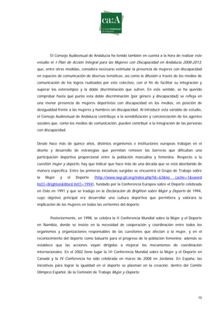 Estudio sobre género y deporte en televisión