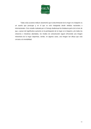 Estudio sobre género y deporte en televisión