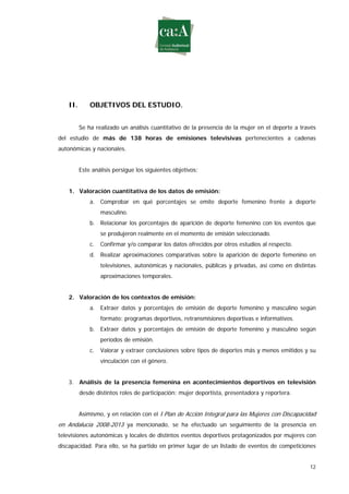 Estudio sobre género y deporte en televisión