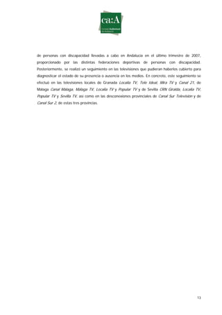 Estudio sobre género y deporte en televisión