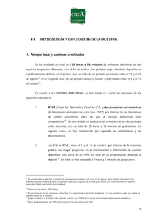 Estudio sobre género y deporte en televisión