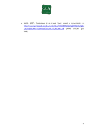 Estudio sobre género y deporte en televisión