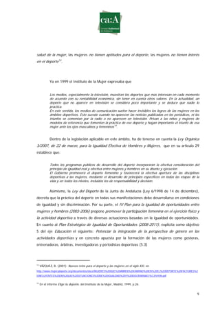 Estudio sobre género y deporte en televisión