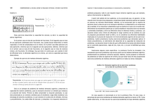 comprendiendo la escuela desde su realidad cotidiana: 380 estudio cualitativo Capítulo 5: Oportunidades de aprendizaje en comunicación y matemática 381 
Ejemplo 2: 
Transcripción: 
Transcripción: 
5 
÷ 
1 
= 
6 4 
1 
1 
× 
Estos ejercicios desarrollan la capacidad de calcular, es decir, la capacidad de 
aplicar algoritmos. 
En el primer caso se trata de una división de fracciones. En el segundo caso se trata 
de una operación combinada entre fracciones. Aun cuando buscan desarrollar la misma 
capacidad, el nivel de complejidad no es el mismo. En el primer caso debe aplicarse una 
sola operación, mientras que en el segundo son dos operaciones. Además, mientras que 
en el primer caso se trata de dos fracciones, en el segundo caso se trata de números 
mixtos y de fracciones. Sin embargo, hay que tener en cuenta que, aun cuando el nivel 
de dificultad varía, la demanda cognitiva es la misma, así como la capacidad que busca 
desarrollarse. 
Ejemplo de ejercicio de mediana demanda cognitiva. 
2 
÷ 
4 
= 
3 5 5 
Trascripción: «Si 8 personas tienen que pagar por partes iguales S/. 2500, como algunas 
de ellas ni pueden hacerlo, cada una de las restantes tienen que poner S/. 187,50 más para 
cancelar la deuda. ¿Cuántas personas no pagaron?» 
Este es un ejemplo de problema de mediana demanda cognitiva y desarrolla la 
capacidad de resolver problemas, pues es necesario encontrar un método que conduzca 
a la solución del mismo. Primero se debe comprender la situación planteada, la cual 
está presentada en un contexto cotidiano para el estudiante; luego debe establecer una 
estrategia de solución al problema, la cual consiste en la selección de métodos, técnicas 
o procedimientos, los cuales debe de ejecutar y comprobar si la respuesta soluciona el 
problema propuesto, todo lo cual requiere mayor esfuerzo cognitivo que, por ejemplo, 
aplicar directamente un algoritmo. 
A partir del análisis de los cuadernos, se ha encontrado que, en general, no hay 
relación entre los ejercicios propuestos y situaciones donde realmente podrían ser puestas 
en práctica las nociones desarrolladas. Además, se ha encontrado que la mayoría de 
docentes tiene la idea de que no es necesario identificar a la Matemática con situaciones 
de la realidad. Al no relacionar la Matemática que se enseña en el aula con el mundo real, 
difícilmente los estudiantes podrán por su cuenta establecer relaciones entre las nociones 
y contenidos enseñados y entre las diferentes áreas en distintos niveles y contextos. Los 
docentes toman como criterio de dificultad el rango numérico de los números (lo cual 
es propuesto parcialmente desde la ECB) y no se consideran las diferentes habilidades 
implicadas en el proceso de resolución ni el nivel de demanda cognitiva de los ejercicios/ 
problemas. Suelen presentarse muchos ejercicios/problemas que demandan aplicar el 
mismo procedimiento, en detrimento del desarrollo de la capacidad de resolución de 
problemas. Los docentes tienen la idea de que la dificultad de las tareas está determinada 
por el contenido (operaciones, regla de tres, área, etc.) y no por la habilidad que estas 
demandan. 
Analicemos algunos casos específicos. La profesora Cecilia ha brindado a los 
estudiantes ejercicios/problemas cuya tercera parte son de mediana demanda cognitiva, 
predominando los problemas rutinarios sencillos. Además, Cecilia propone la resolución 
de problemas en todos los aspectos de la ECB (y los que están fuera de ella) proponiendo 
ejercicios/problemas de mediana demanda cognitiva en todos los temas trabajados. 
Gráfico 5.6: Demanda cognitiva de los ejercicios/ problemas 
en la clase de la profesora Cecilia 
Mediana 
34% 
Fuente: MED - UMC. Estudio Cualitativo 2005. 
Baja 
66% 
Baja 
Mediana 
Alta 
Un caso opuesto al mencionado es el de la profesora Dina. En esta clase, el 
porcentaje de ejercicios/problemas de mediana demanda cognitiva es menor al 10%. Como 
puede observarse, en esta sección los ejercicios/problemas de baja demanda cognitiva 
 