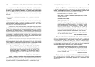 comprendiendo la escuela desde su realidad cotidiana: 186 estudio cualitativo Capítulo 3: Análisis de la organización escolar 187 
Como se desprende del testimonio anterior, la desconfianza con respecto al uso 
de los recursos tiene un efecto negativo sobre la legitimidad de los representantes de 
los padres de familia en la directiva de la APAFA. Ello cuestiona no sólo la gestión de los 
recursos de la APAFA sino, sobre todo, a la organización misma como espacio democrático 
de participación en el cual todos los padres y madres se sientan representados y valoren 
su utilidad. 
• La participación de los padres entendida como «apoyo» a las tareas de directivos 
y docentes 
La participación de los padres es comprendida por los docentes como «apoyo» a su labor, 
«los padres están para apoyar a los docentes en el aula, en la escuela.» Pero, ¿qué se 
está comprendiendo por apoyo? ¿Cómo se vincula esta percepción con la idea de incluir 
a los padres como entes activos de participación? 
De las entrevistas con algunos docentes hemos podido extraer que muchos consideran 
que el apoyo de los padres denota compromiso con la educación de sus hijos. Si los padres 
«apoyan», están siendo participativos y están demostrando preocupación por la educación 
que reciben sus hijos. Para los docentes, el apoyo es entendido de diversas maneras que 
pueden resumirse en dos aspectos centrales: el apoyo en el mejoramiento del equipamiento 
e infraestructura del aula y de la escuela y de otras actividades institucionales, y el interés 
y preocupación de los padres y madres por reforzar en casa lo aprendido en la escuela 
(realización de tareas escolares, preocupación por que cuente con todos los útiles y libros 
escolares, y por que siempre esté bien aseado y vestido). 
Desde la perspectiva de los docentes, el apoyo de los padres también consiste en que 
el padre o la madre estén de acuerdo con «la forma de enseñar del docente», es decir, las 
prácticas pedagógicas y disciplinarias del docente. Bajo dicho principio, muchos docentes 
y padres justifican el uso de la violencia en la escuela. Veamos el testimonio de una madre 
que le pide al docente que le pegue a su hijo en caso éste se comporte mal. 
Ese es un problema ahora, que no, ¿por qué castigan al niño?, en sí, yo hablando 
la realidad, yo sí al profesor le he dicho, «profesor, si mi hijo se porta mal, 
métale un chinchazo», porque si antes nos han criado así, dale duro tampoco, 
pero yo creo que darles su pequeño castigo para que ellos vayan por el buen 
camino, para corregirles, y así, profesora, si mi hijo está mal, ahí mismo ha 
terminado derechito, para qué, no me quejo, ahora el de 15 años ha terminado 
y está en la academia. 
(Grupo Focal de Padres, Escuela 5) 
Entonces, el apoyo es un término que implica alianzas o acuerdos entre docentes y 
padres de familia con respecto a las normas y reglas establecidas para el espacio escolar. 
En cierta forma, los padres de familia delegan cierto poder a los docentes para que en el 
tiempo que éstos estén en la escuela sean ellos quienes se encarguen de sus hijos. 
Además de las funciones ya mencionadas, los padres y los docentes señalan que 
la labor de los padres de familia no es estrictamente una labor institucional. Para los 
docentes, los padres de familia tienen una gran responsabilidad sobre la educación fuera 
de la escuela. Los padres reconocen esta responsabilidad y la manifiestan: 
Entrevistador: ¿Cuál es el rol del padre de familia? 
Padre 1: Apoyar al profesor, (...) es un apoyo también, o sea entre el profesor 
y el padre apoyar al niño. 
Entrevistador: ¿Cómo lo apoya? 
Padre 2: Incentivándolo. (...) 
Padre 3: Claro, el papá tiene que ahí apoyar, el papá tiene que, llega a casa a 
veces, ¿no? A veces el niño llega (...) y de frente a la televisión o, si no, de frente 
a jugar y no preguntan por el cuaderno de control (...) no preguntan (...) si tiene 
tarea el hijo o no tiene tarea. A igualito con nosotros (...) se levanta, se van a 
trabajar y ni revisan el cuaderno y el niño ni hizo la tarea, llega al colegio y el 
profesor revisa y «no hiciste la tarea, ¿qué pasó?», «profesor no lo hice», ¿no?, 
por eso, es parte de los padres (...) con el profesor también, nosotros tenemos 
que estar ahí, junto al niño para que pueda superarse y avanzar sus clases. 
Padre 4: A veces piensan los padres que solamente el colegio y la profesora 
tiene que resolverle todo el problema. 
(Grupo Focal de Padres, Escuela 2) 
Pero para los docentes, los padres de familia no les estarían dando el apoyo 
suficiente a los estudiantes. Muchos docentes mencionaron que tienen la sensación de 
que el bajo refuerzo en casa de lo que aprenden en la escuela influye en el rendimiento 
de los estudiantes. La falta de refuerzo de los padres, la violencia familiar en el hogar, 
el contexto socioeconómico son factores que afectan el esfuerzo que el docente realiza 
en el aula. Algunos docentes piensan que en vez de realizar esas funciones los padres se 
concentran más en establecer denuncias o quejas respecto a su trabajo: 
Hay algunas ideas equivocadas de los papás, como los de secundaria, como sólo 
trabajan por horas, algunos docentes en la segunda, tercera hora, están entrando 
a las nueve y media a las diez, a veces a las diez, dicen «Ah los profesores llegan 
tarde». Hasta que llegó un momento que tuvimos que explicarles, ¿no?, que los 
profesores trabajan por horas. 
(Subdirectora, Escuela 3) 
Para los docentes, más que encargarse de funciones que dificulten el trabajo, los 
padres deberían concentrarse en trabajar apoyando al director para obtener mejoras a 
nivel institucional que, como ya mencionamos, se orientan más al mejoramiento de la 
infraestructura. 
 