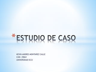 KEVIN ANDRES MONTAÑEZ CALLE
COD: 29841
UNIVERSIDAD ECCI
*
 