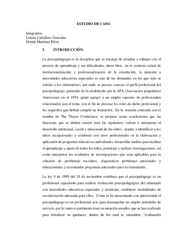 Estudio de caso