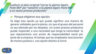 Sinsayers Análisis y Soluciones Estratégicas para la Planta Sayers Point Mill | PPTX
