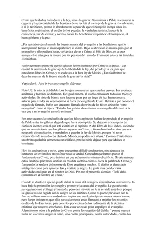 Estudio de galatas capítulo 1 