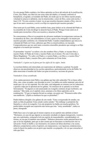 Estudio de galatas capítulo 1 