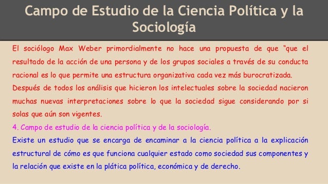 Estudio de la sociología y la ciencia política