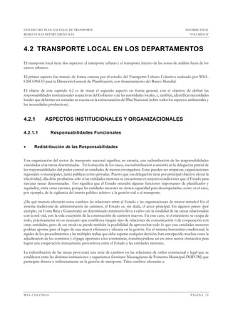 Estudio del plan nacional de transporte en nicaragua redes viales ...