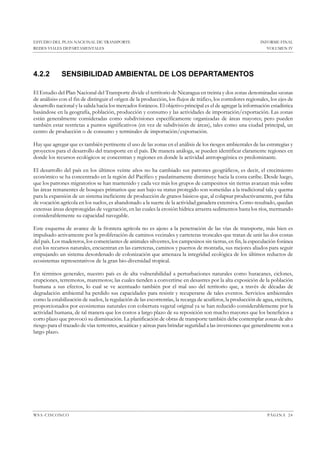 Estudio del plan nacional de transporte en nicaragua redes viales ...