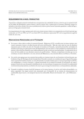 Estudio del plan nacional de transporte en nicaragua redes viales ...