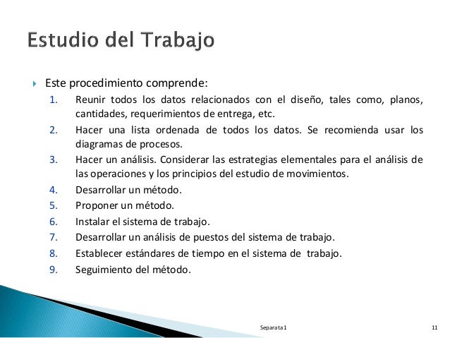 Estudio del Trabajo
