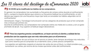ELABORADO POR:
EstudioAnualeCommerce2020
#IABeCommerce
Las 10 claves del decálogo de eCommerce 2020
#9 El COVID-19 ha modi...
