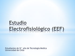 Estudiantes de IV° año de Tecnología Medica
Universidad de Chile
 