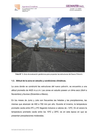 Telefa Estudio geotecnico final nuevo polvorin | PDF
