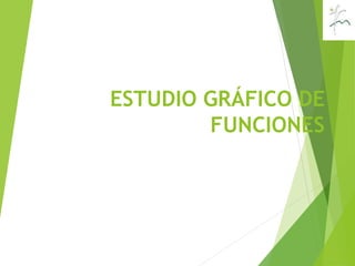 ESTUDIO GRÁFICO DE
FUNCIONES
 