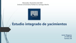 Maracaibo, Noviembre del 2020
Instituto Universitario Politécnico Santiago Mariño
 
